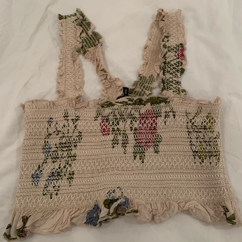 Urban Outfitters Out From Under Smocked Crop Top